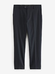 Navy Blue Textured Smart Trousers - Image 5 of 7
