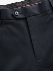 Navy Blue Textured Smart Trousers - Image 6 of 7