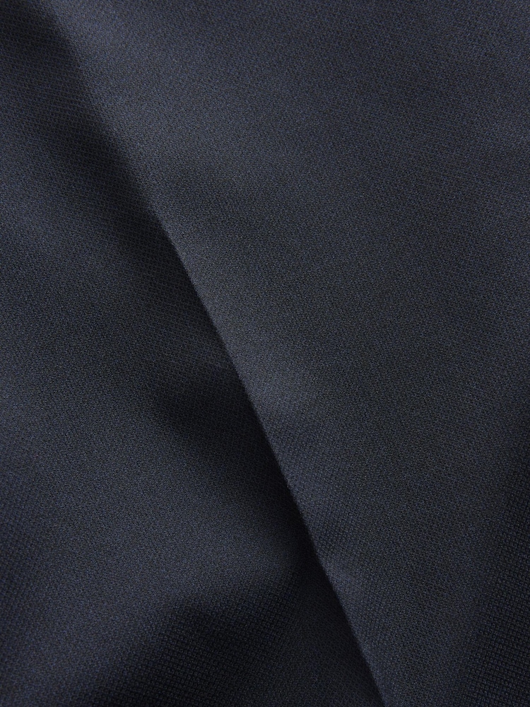 Navy Blue Textured Smart Trousers - Image 7 of 7