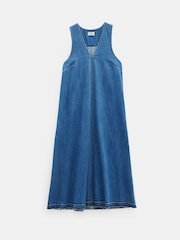 Hush Blue 100% Cotton Tatum Denim Maxi Dress - Image 5 of 5