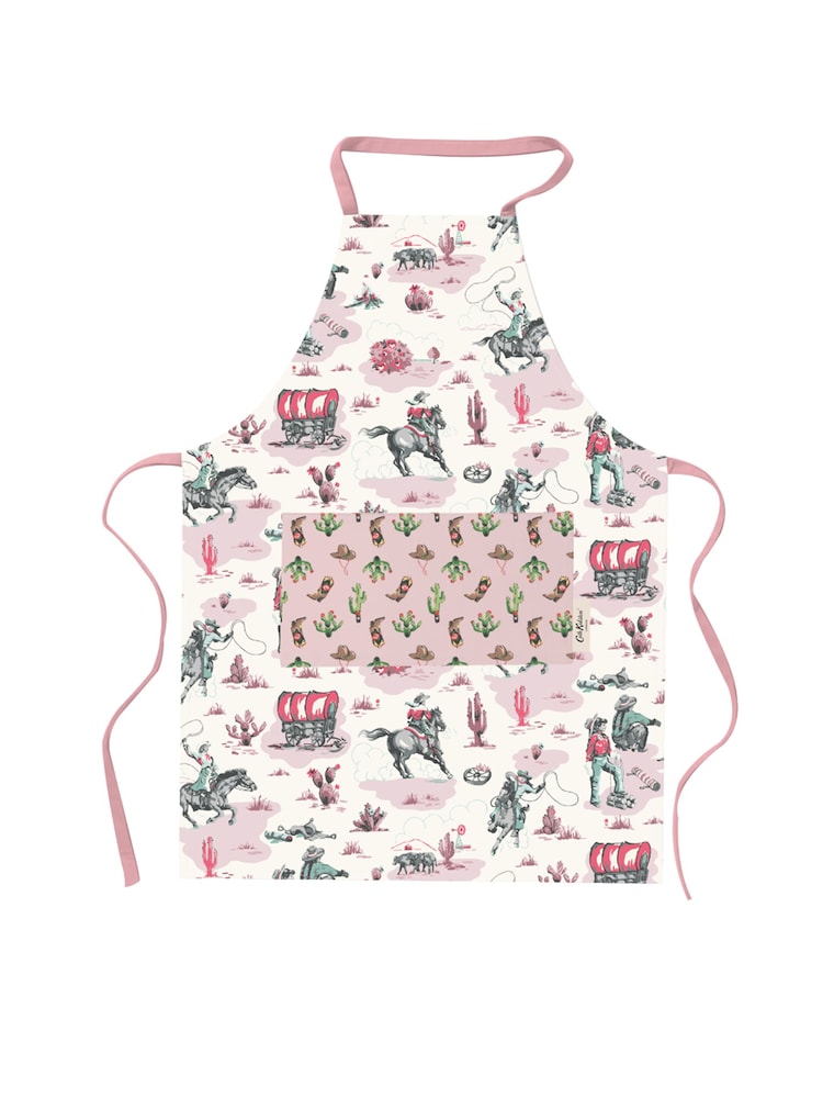 Cath Kidston Cream Cowgirl Rodeo Easy Adjust 100% Cotton Apron - Image 1 of 2