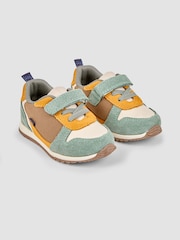 JoJo Maman Bébé Multi Riptape Trainers - Image 1 of 4