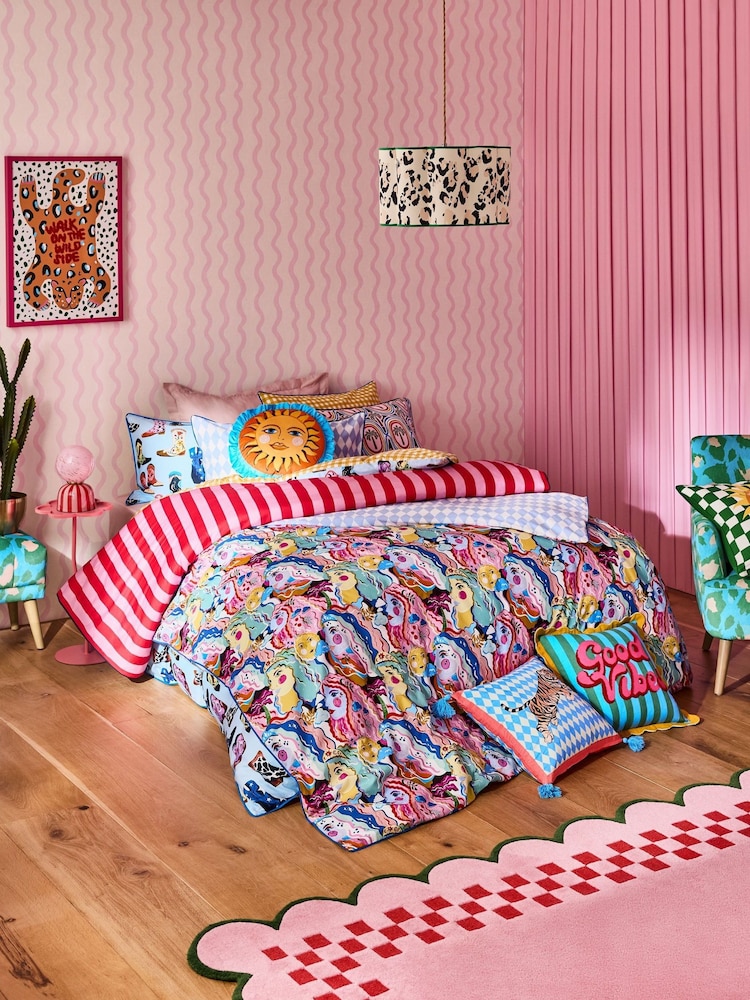 Eleanor Bowmer Rodeo Check 180 Thread Count Duvet Cover and Pillowcase Set - Image 3 of 4