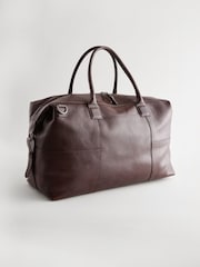 Conker Brown Leather Holdall - Image 4 of 7
