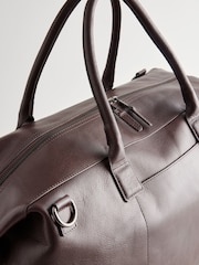 Conker Brown Leather Holdall - Image 6 of 7