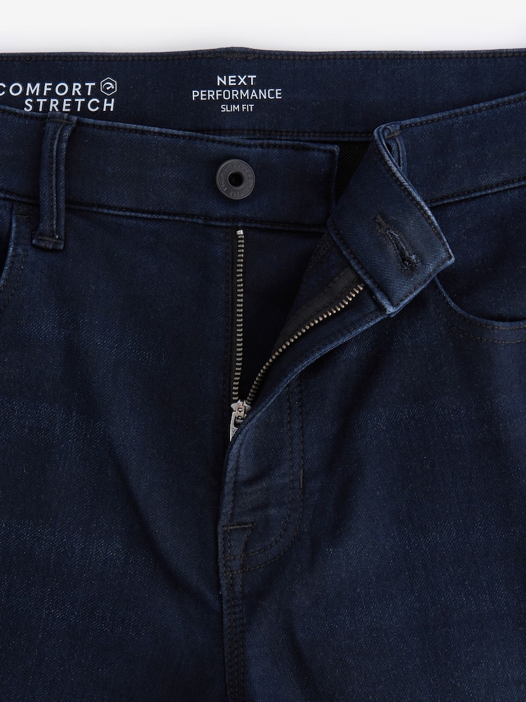 Bleu profond - Slim Fit (Slim Fit) - Jeans stretch de confort - Image 9 of 12