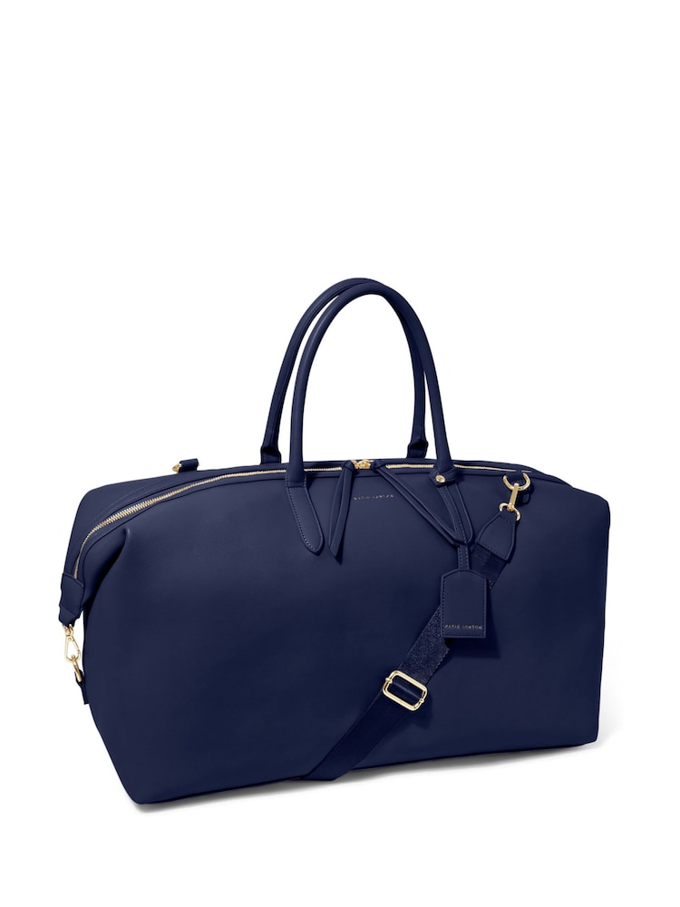 Katie Loxton Blue Oxford Weekend Holdall - Image 2 of 4