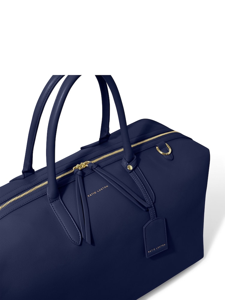Katie Loxton Blue Oxford Weekend Holdall - Image 4 of 4
