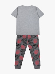 Brand Threads Grey Boys 100% Cotton Spiderman Pyjama Set - Image 2 of 5