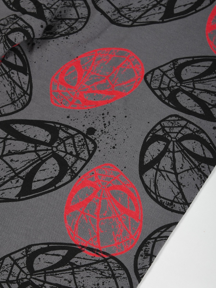 Brand Threads Grey Boys 100% Cotton Spiderman Pyjama Set - Image 5 of 5