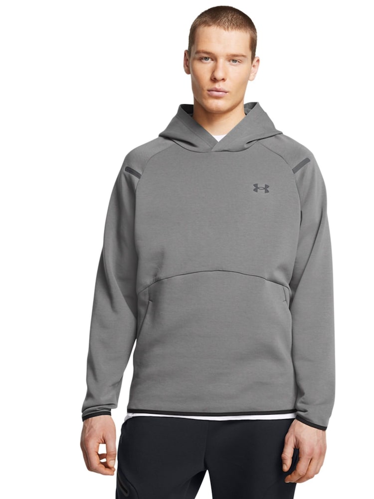 Under Armour Grey Unstoppable Fleece Hoodie - Image 1 of 5