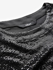 Black Sequin T-Shirt - Image 5 of 7