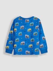 JoJo Maman Bébé Blue 2-Pack Cotton Pyjamas - Image 3 of 9