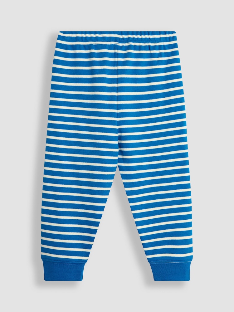 JoJo Maman Bébé Blue 2-Pack Cotton Pyjamas - Image 9 of 9