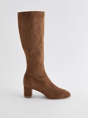 Marron fauve - Forever Comfort® Sock Block Knee High Boots - Image 2 de 6