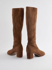Marron fauve - Forever Comfort® Sock Block Knee High Boots - Image 3 de 6