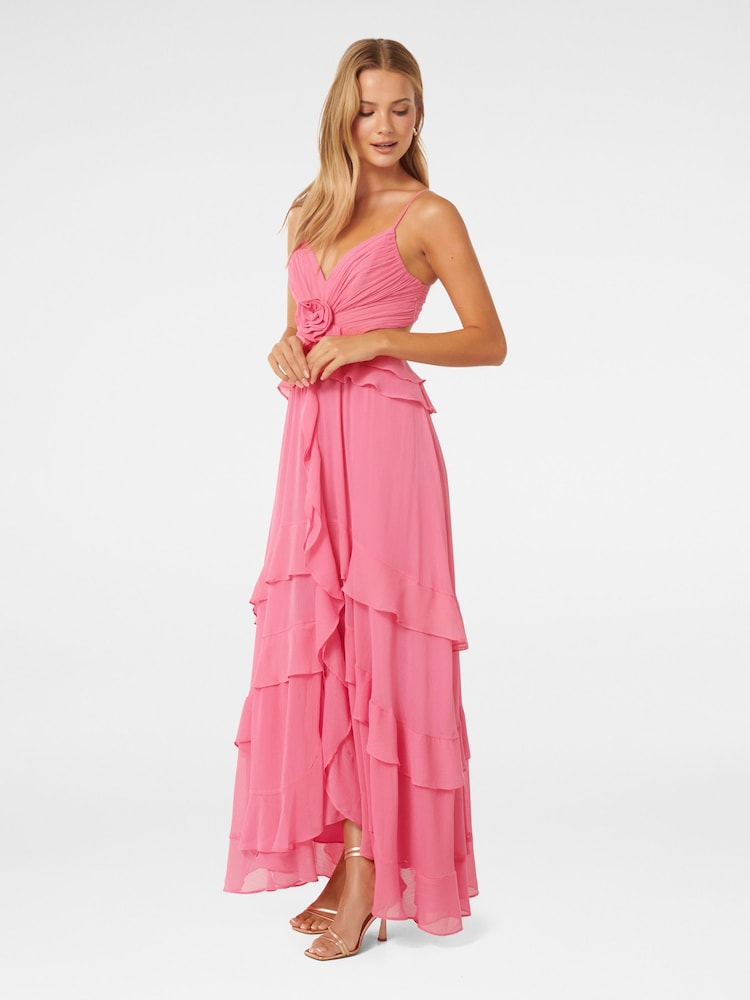 Forever New Pink Harper Ruffle Maxi Dress - Image 2 of 3