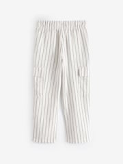 Weiß und Schwarz - Gap Cargohose aus Leinen und Baumwolle (4-13Jahre) - Bild 2 von 3