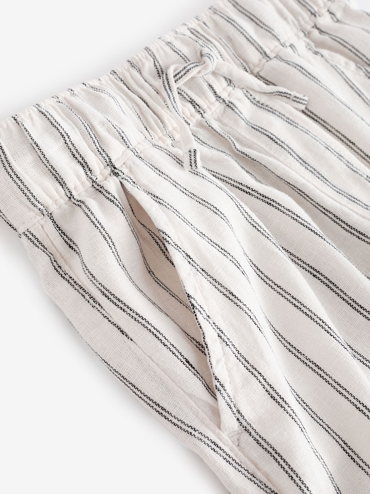 Weiß und Schwarz - Gap Cargohose aus Leinen und Baumwolle (4-13Jahre) - Bild 3 von 3