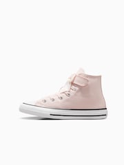 Converse Pink Chuck Taylor Bow Detail 1V Junior Trainers - Image 2 of 8