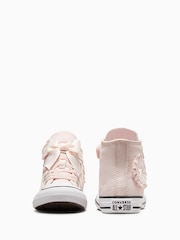 Converse Pink Chuck Taylor Bow Detail 1V Junior Trainers - Image 4 of 8