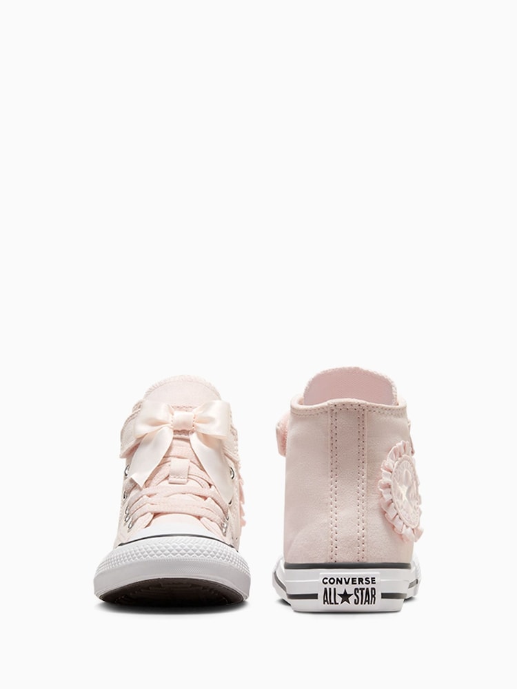 Buy Converse Pink Chuck Taylor Bow Detail 1V Junior Trainers from