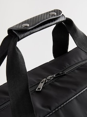 Black Carbon Print Nylon Holdall - Image 6 of 7