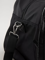 Black Carbon Print Nylon Holdall - Image 7 of 7