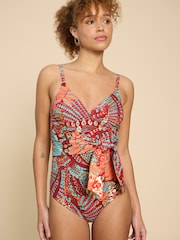 White Stuff Red Tabitha Control Swimsuit - Image 1 of 7