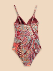White Stuff Red Tabitha Control Swimsuit - Image 6 of 7