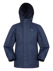 Mountain Warehouse Dark Blue Kids Torrent Waterproof Jacket - Image 1 of 5
