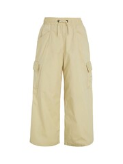 Calvin Klein Green Wide Leg Cargo Trousers - Image 4 of 6