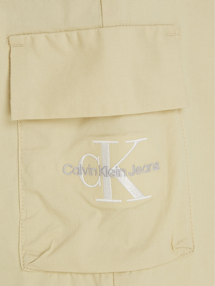 Calvin Klein Green Wide Leg Cargo Trousers - Image 6 of 6