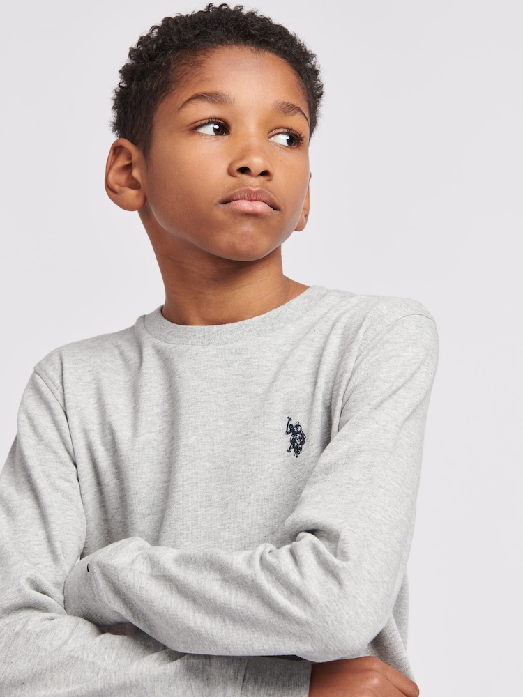 Grijs - U.S. Polo Assn. Double Horsemen Boys Sweatshirt - Image 2 of 6