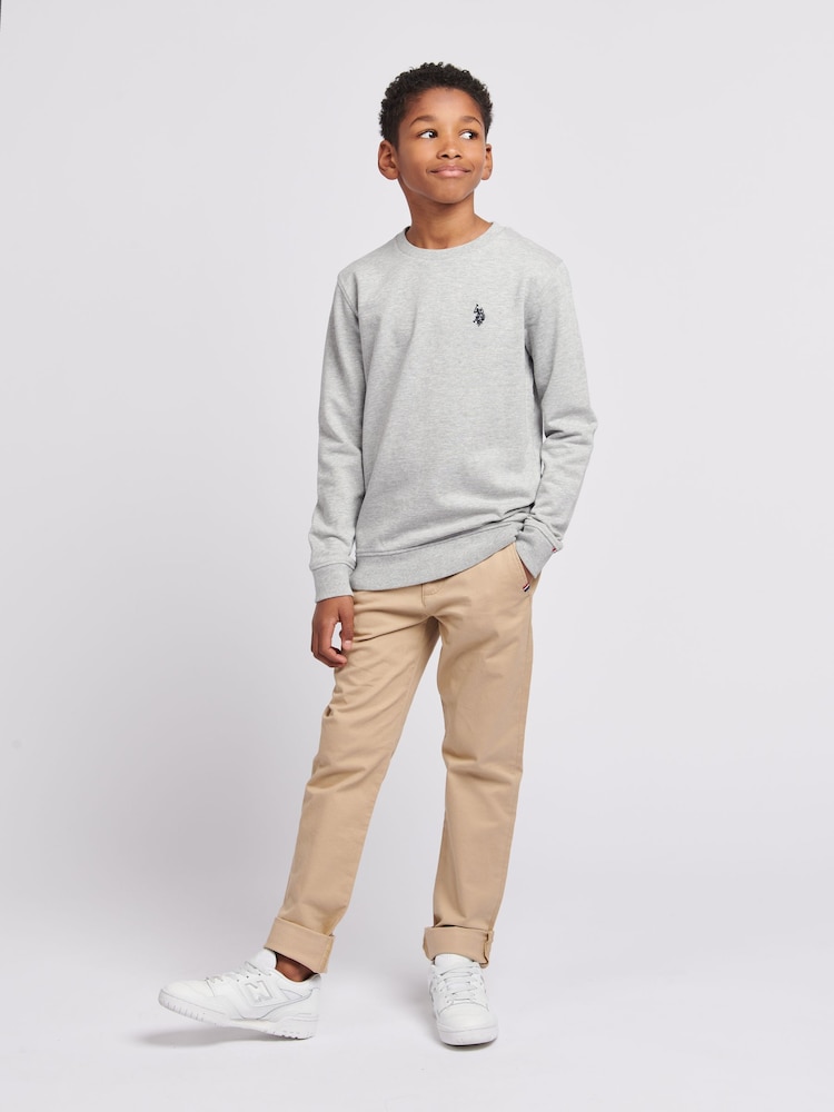 Grijs - U.S. Polo Assn. Double Horsemen Boys Sweatshirt - Image 3 of 6