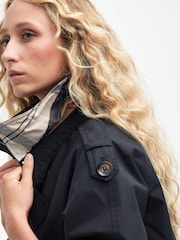 Barbour® Navy Annie Short Trench Showerproof Jacket - Image 4 of 8