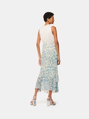 Whistles Blue Shaded Floral Midi Skirt - Image 2 of 5