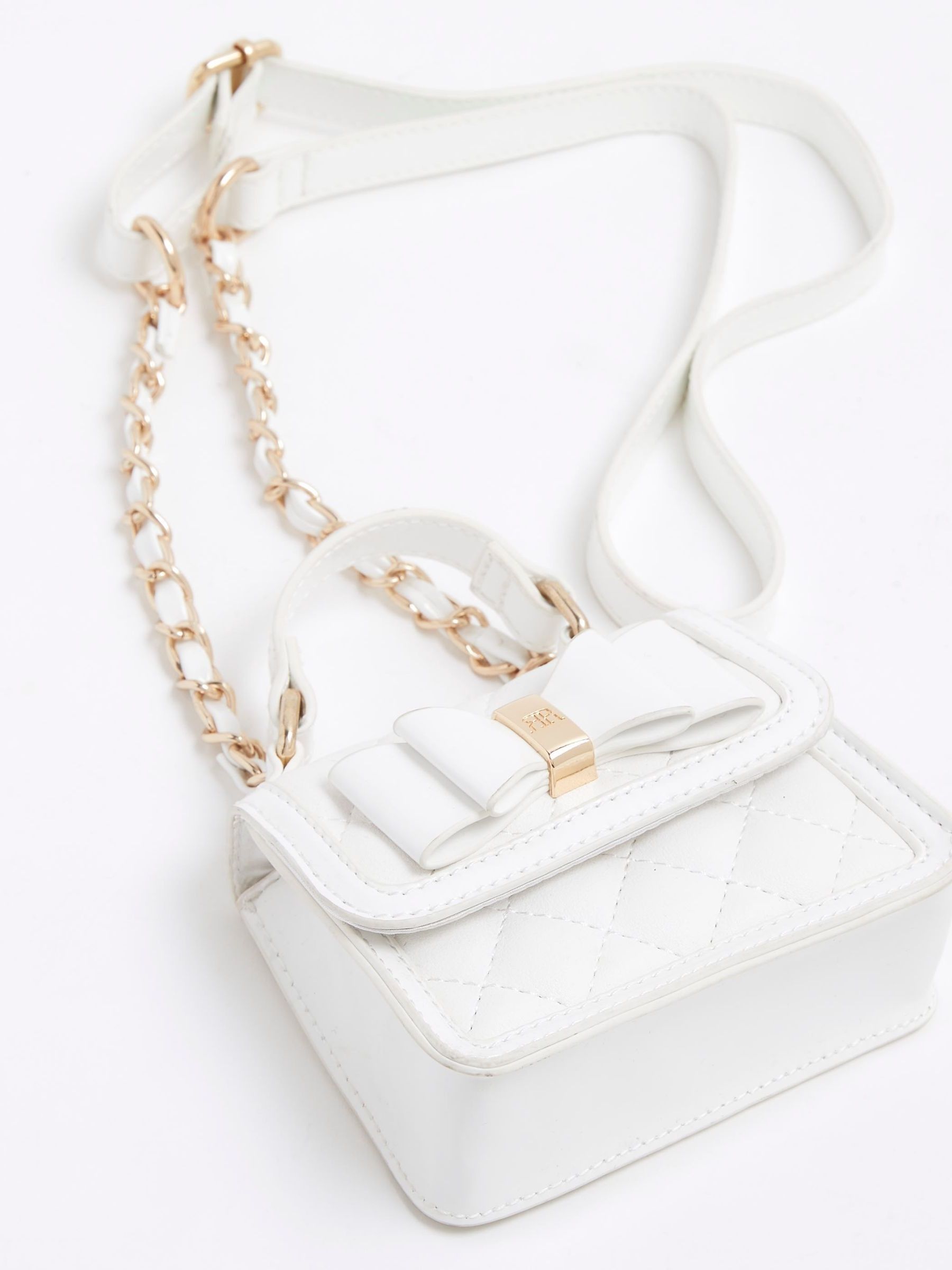 Buy River Island White Girls Bow Mini Cross Body Bag from Next Ireland