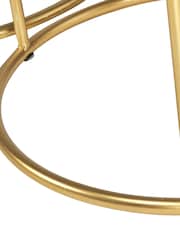 Pacific Black Set of 2 Milly Marble Tables with Gold Frame - Image 3 of 4
