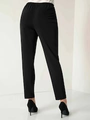 Roman Black Jersey Stretch Harem Trousers - Image 2 of 3