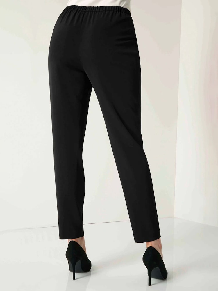 Roman Black Jersey Stretch Harem Trousers - Image 2 of 3