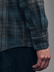 Navy Blue Long Sleeve Check Shirt - Image 5 of 11