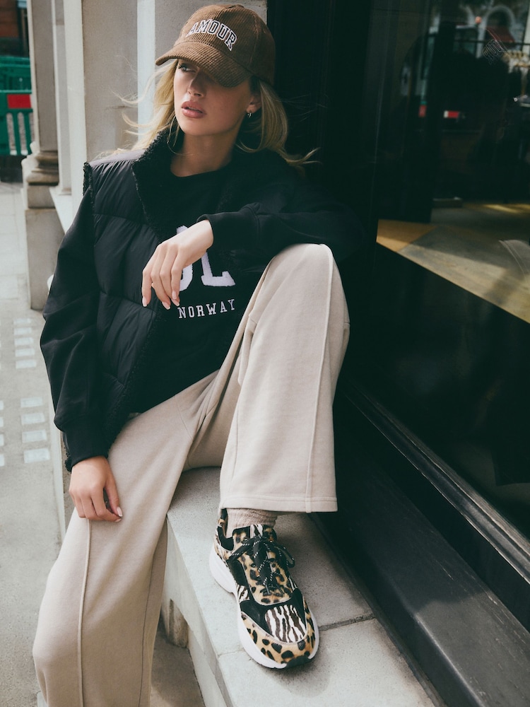 Animal Forever Comfort® Leather Chunky Lace Up Trainers - Image 2 of 3