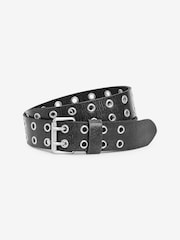 AllSaints Black 38Mm Sturge Belt - Distressed Leather - Image 1 of 4