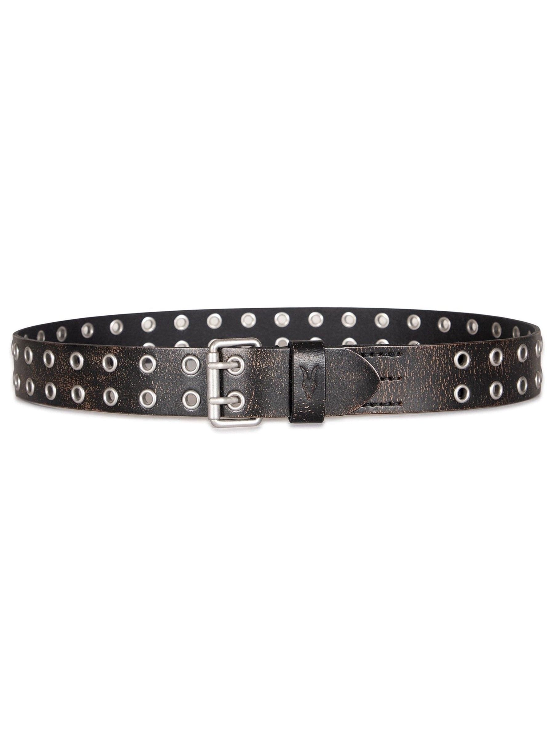 Buy AllSaints Black 38Mm Sturge Belt - Distressed Leather from