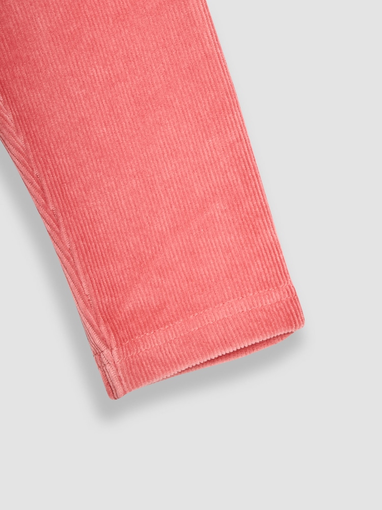 JoJo Maman Bébé Rose Pink & Pale Blue 2-Pack Jersey Cord Jeggings - Image 7 of 7