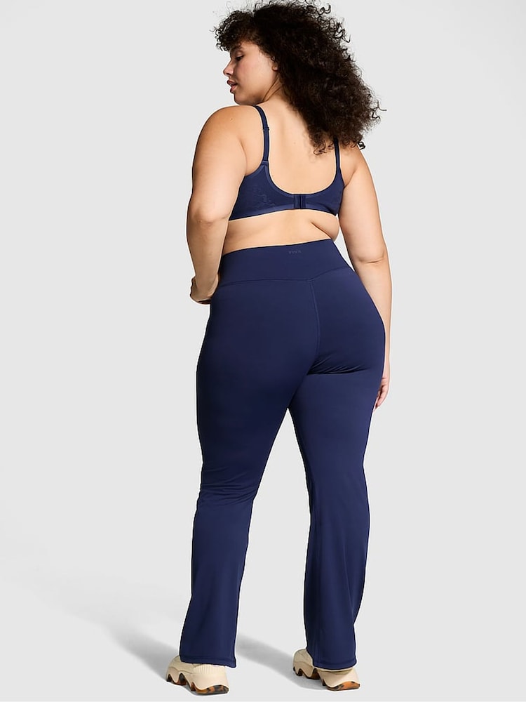 Victoria's Secret PINK Midnight Navy Blue Relay Compression Flared Leggings - Image 2 of 3