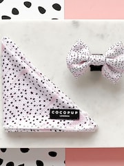 Cocopup Pink Dalmatian Bow Tie Bandana Poop Bag Holder and Do Bundle - Image 3 of 4