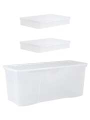 Wham Clear Festive 3 Piece Tree & 2 Bauble Storage Boxes - Image 4 of 5