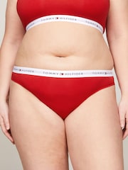 Tommy Hilfiger Red Iconic Curve Thong - Image 1 of 4
